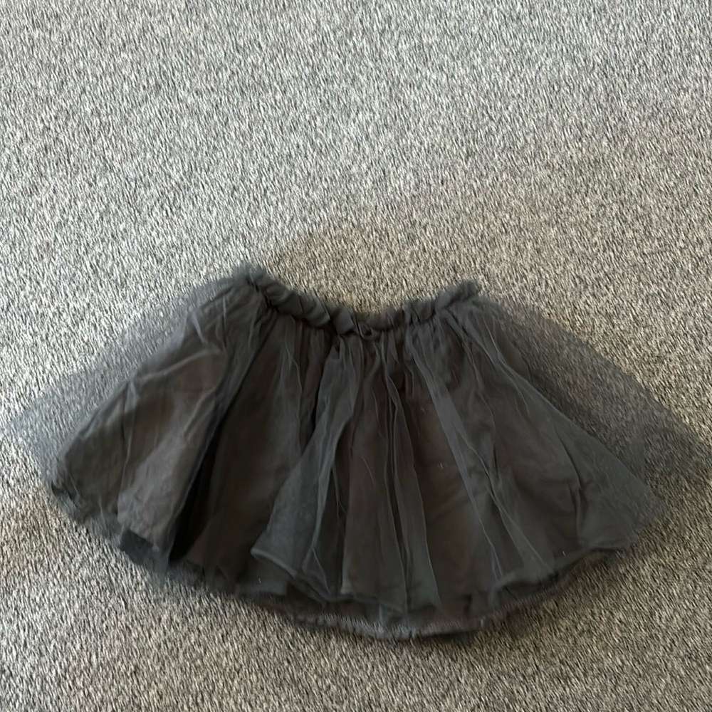 Zara grey girls tulle skirt
